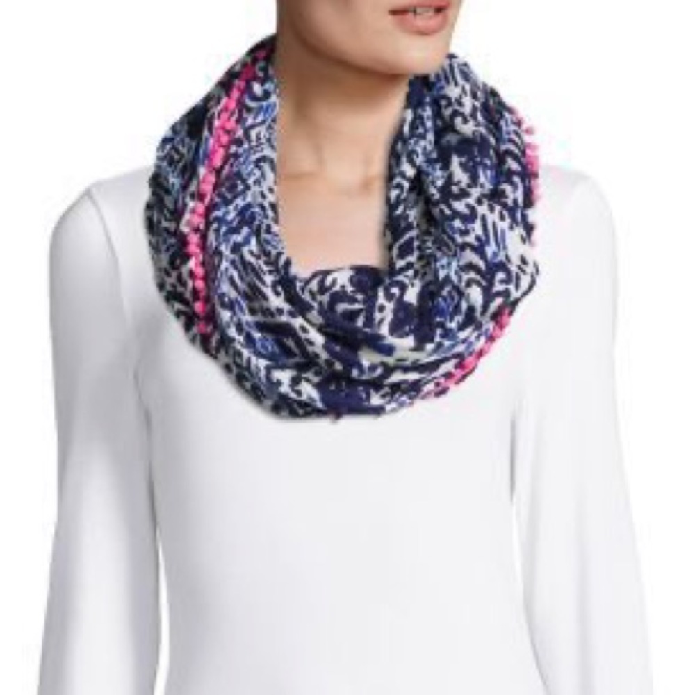 Lilly Pulitzer Resort Infinity Loop Scarf with Fringe